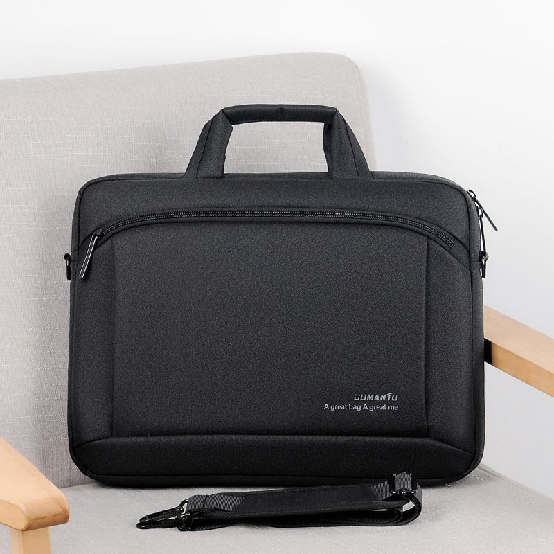 Waterproof Oxford Cloth Laptop Bag - 14 Inch Business Briefcase with Shoulder Strap - Image 2
