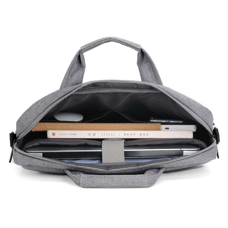 Waterproof Oxford Cloth Laptop Bag - 14 Inch Business Briefcase with Shoulder Strap - Image 3