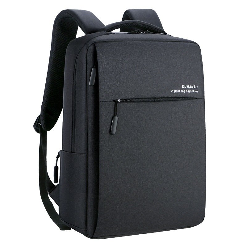 Men Business Laptop Backpack - Waterproof Cotton Linen Travel Bag with Air Cushion Straps - Image 5