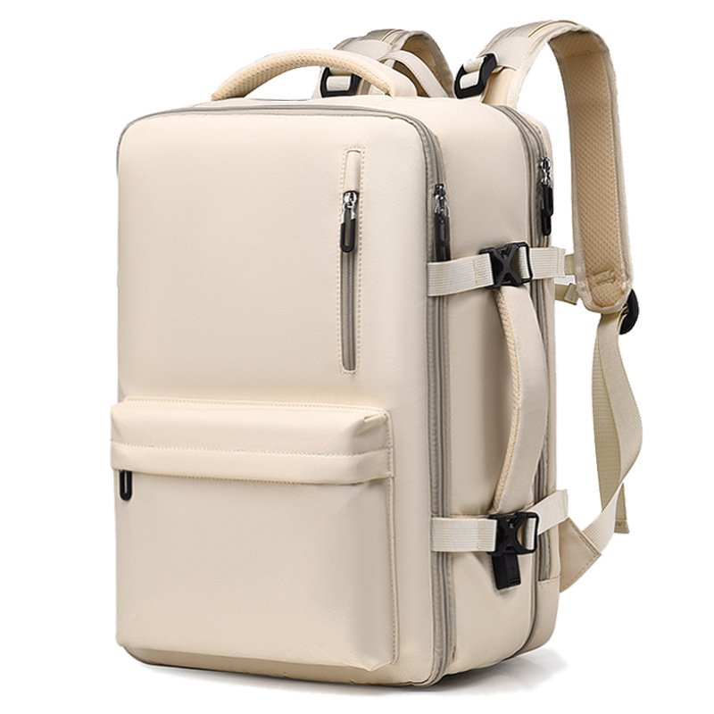 Upgraded Travel Backpack with Shoe Compartment - Expandable Waterproof Nylon Daypack for Men and Women - Image 5